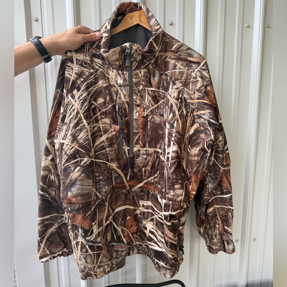 Banded Windproof Camo Pullover